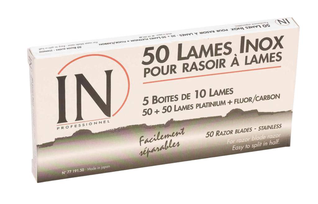 IN 5 boites de 10 Lames pour rasoir à lames