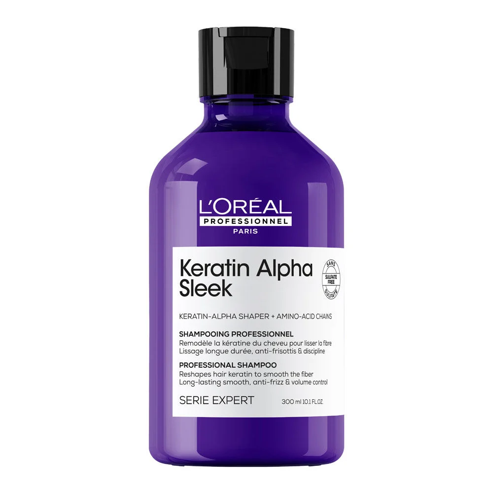 L'Oréal Keratin Alpha Sleek Shampooing Sans Sulfate 300ml