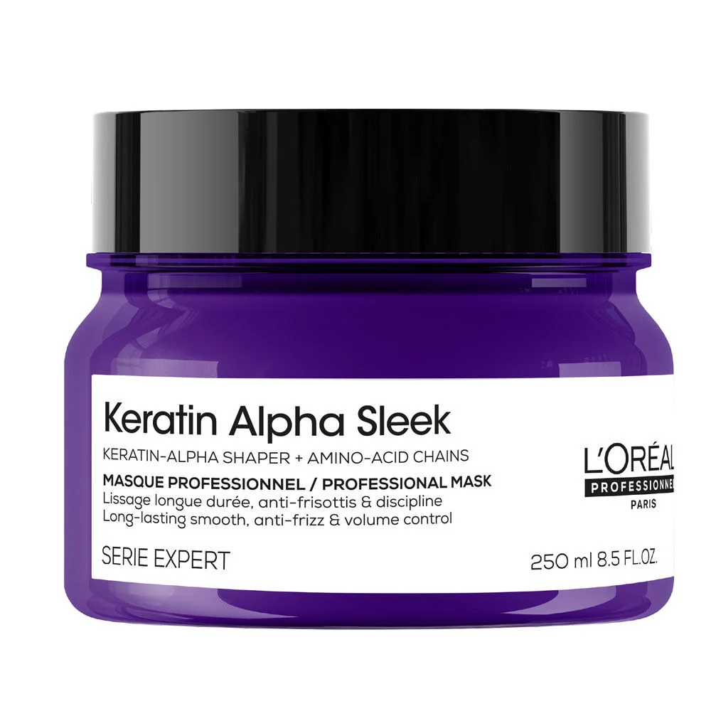 L'Oréal Keratin Alpha Sleek Masque Lissant Anti-Frisottis 250ml