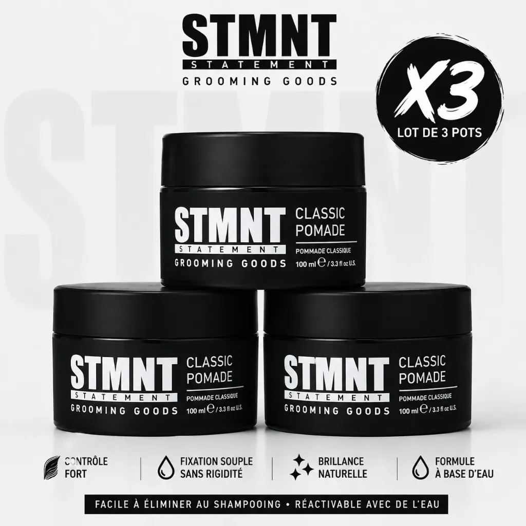 [3066408] STMNT Nomad Barber Collection Classic Pomade 100ml - Lot de 3 Pots