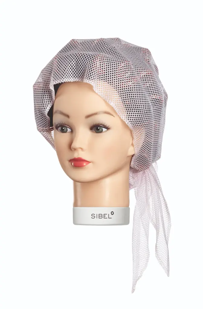 SIBEL Filet de Mise en Plis Triangulaire à Maille Moyenne Rose