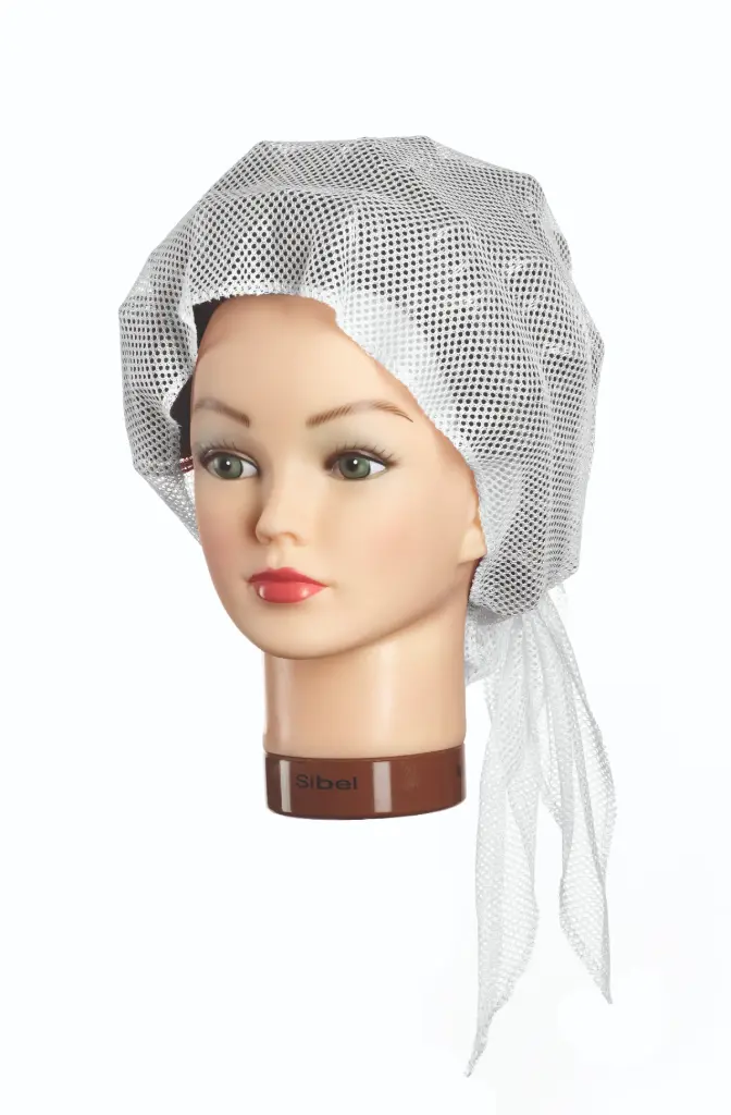 SIBEL Filet de Mise en Plis Triangulaire à Maille Moyenne Blanc
